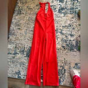 Elegant Boutique Red Women's Jumpsuit